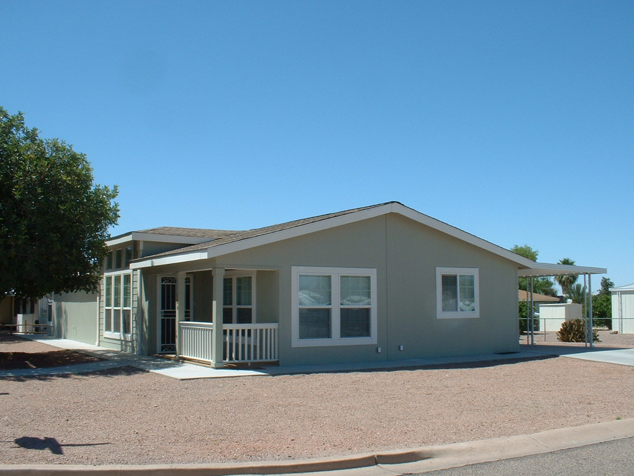 manufactured home with porch